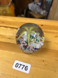 Vintage Palm Tree-Style Paperweight  As Is