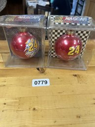 Lot Of 2 NASCAR Jeff Gordon Collectible Ornaments