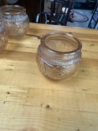 Set Of 5 Vintage Art Glass Dcor Pieces  Made In USA