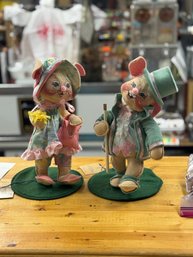 XL Annalee Bunny Dolls  Boy & Girl Pair