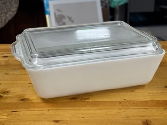 Large White Pyrex Fridgie