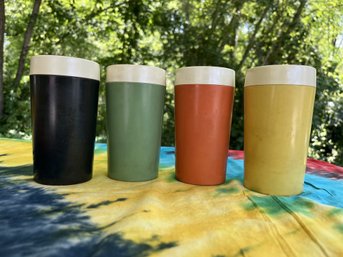 Lot Of 4 Vintage Gitsware Therma-Glass Cups