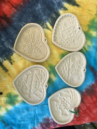 Set Of 5 Pampered Chef Cookie Molds (80s-90s)