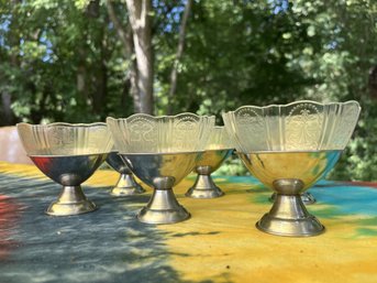 Lot Of 6 Shot Glasses / Sundae Cups