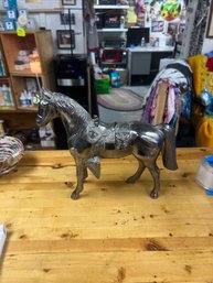 Vintage Metal Horse Statue