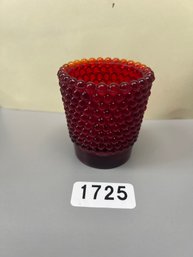 Red Cadmium Candle Holder / Tea Light