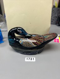 Hand Painted Duck Trinket Box