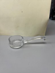 Vintage Clear Glass Mayonnaise Spoon
