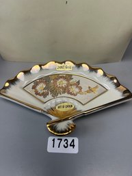 24kt Gold Edged Chokin Fan