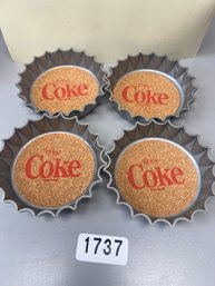 4 Coca Cola Coasters