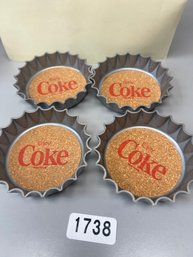 4 Coca Cola Coasters Lot 2