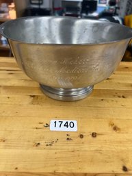 Metal Cheshire Medical Center Bowl