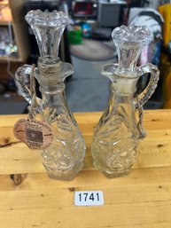 2 Prophecy Potion Glass Bottles