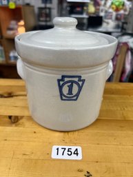 Vintage Canister With Lid (Grease Jar)