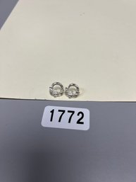 Sterling Silver Claddagh Earrings (No Backs)