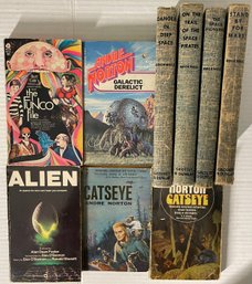 Lot Of 9 Vintage Sci-Fi & Fantasy Books