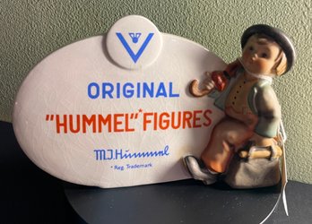 Goebel Hummel Dealer Plaque #187 TMK-4 (1964-1972) Merry Wanderer