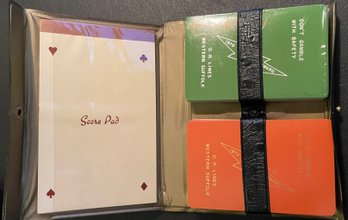 LILCO Employee O.H. Lines Employee Safety Award Recognition Gift - 1970 Playing Cards Kit