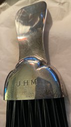 CARTIER #377 STERLING SILVER SHOEHORN/CLOTHES BRUSH IN BOX