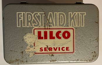 Vintage LILCO Service First Aid Kit - Full Of Supplies