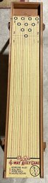 Vintage 1950s Gimbels Deluxe 4 Way Alley Game - 52' Folding Leg Game Table Only - Man Cave Decor