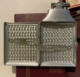Ronson Deco Mastercase Cigarette Case Lighter - In Box Etc. - See Pictures