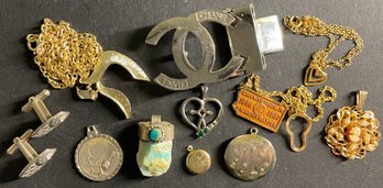 Vintage Lot Of Fashion Jewelry, Accessories Etc. As Shown