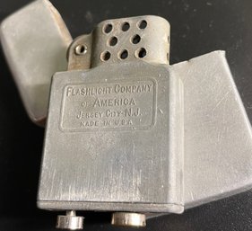 Vintage Berkeley Windproof Flashlight Co Cigarette Lighter Old Vintage