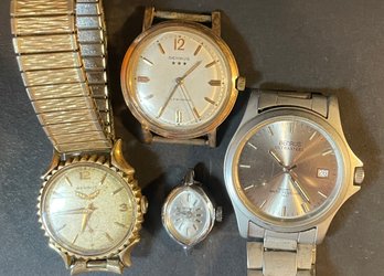 Lot Of 4 Vintage BENRUS Mens & Ladies Watches