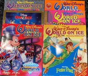 Set Of 6 Walt Disney World On Ice Souvenir Programs 1991-1999