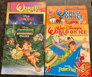 Set Of 5 Walt Disney World On Ice Souvenir Programs 1991-2000