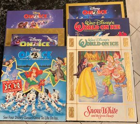 Set Of 6 Walt Disney World On Ice Souvenir Programs 1994-1999