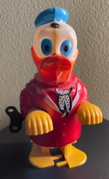 VINTAGE DURHAM INDUSTRIES WIND UP DONALD DUCK WALT DISNEY PRODUCTIONS JAPAN