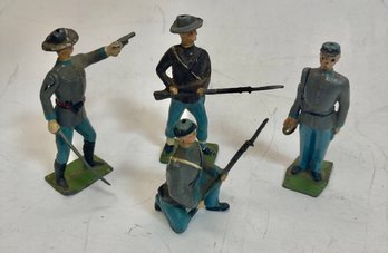 Britains Ltd  Set Of 4 Lead Civil War Soldier