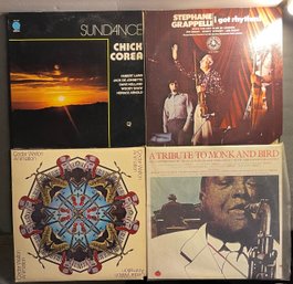 4 Albums: Chick Corea, Stephane Grappelli, Cedar Walton, Tribute To Monk & Bird Vinyl Records