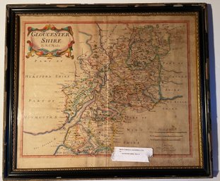 Robert Morden 1695 Map Of Gloucestershire, As Originally Published In Camdens Britannica