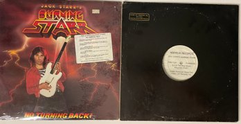 Sealed JACK STARR'S BURNING STARR - No Turning Back ~ Napalm 1986, & 12' Promo Single Must See!