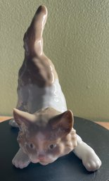LLADRO #5091 'Playful Cat' Scare-Dy Cat Retired ~ 4' - Excellent Condition