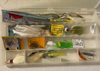 PLANO Plastic Fishing Tackle Storage Container With Lures & Tackle