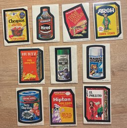 1973-1974 Era Wacky Packages Stickers Lot Of 10