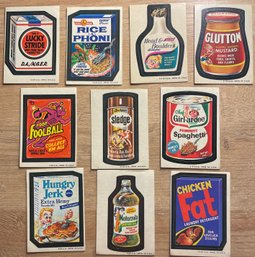 1973-1974 Era Wacky Packages Stickers Lot Of 10