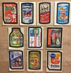 1973-1974 Era Wacky Packages Stickers Lot Of 10