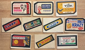 1973-1974 Era Wacky Packages Stickers Lot Of 10