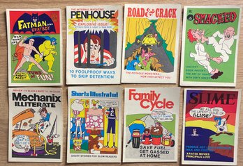 8 Fleer 1970s CRAZY COVERS Stickers