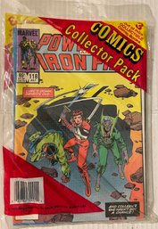 VINTAGE 1990 MEGACARDS COMICS COLLECTOR'S SEALED  3-PACK - OUT OF PRINT COLLECTIBLE COMICS