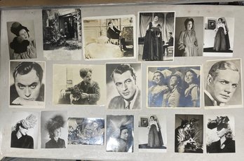 Lot Of Antique / Vintage Delightful Publicity Photos & Headshots - Big Names!
