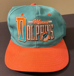 1990s Vintage Miami Dolphins TEAM NFL Snapback NFL Cap