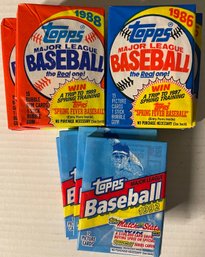 Lot 1 Of Unopened Vintage TOPPS Baseball Card Packs - 5 Each Of 1986, 1988, 1992