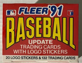1991 Fleer Update Baseball Cards Complete Factory Sealed Box 132 Card Set