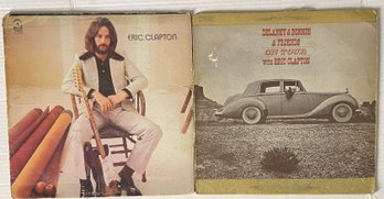2 Vintage Vinyl Records: ERIC CLAPTON & DELANEY BONNIE WITH ERIC CLAPTON